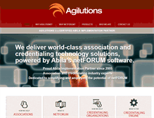 Tablet Screenshot of agilutions.com